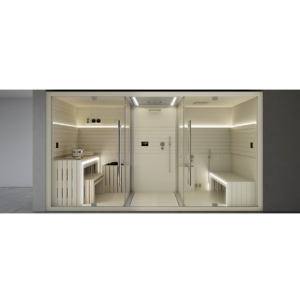 cabine sasha jacuzzi blanche douche sauna hammam luxe calmus wellness spa