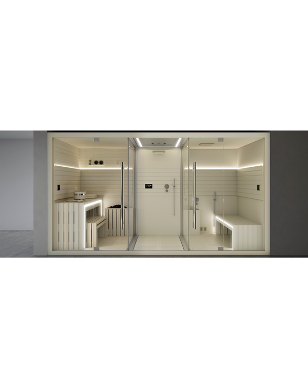 cabine sasha jacuzzi blanche douche sauna hammam luxe calmus wellness spa