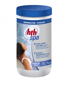 Choc sans chlore HTH. Calmus wellness spa